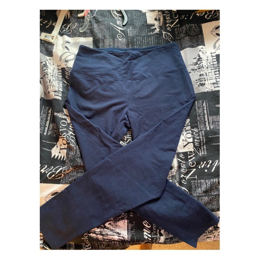 Suave tummy control navy blue leggings